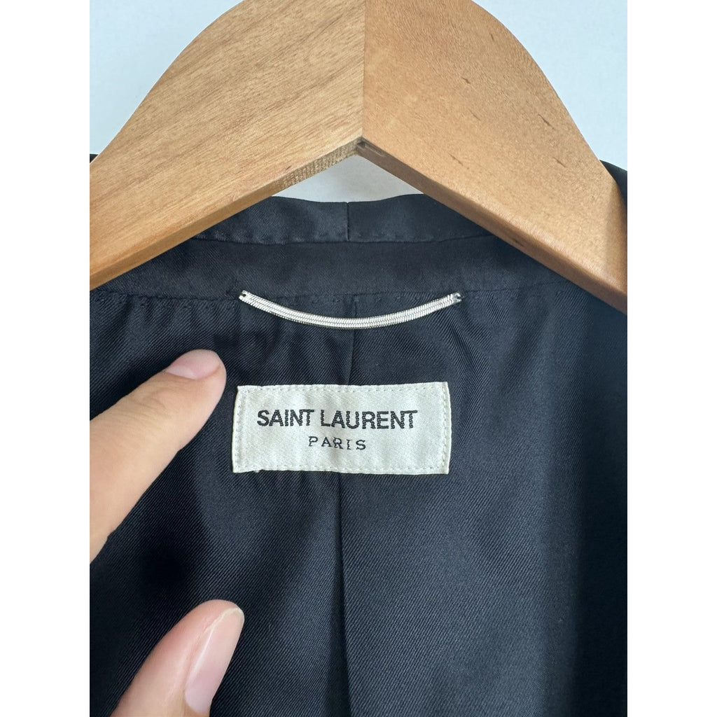 Saint Laurent 2013 Grain de Poudre Shawl le smoking blazer 50
