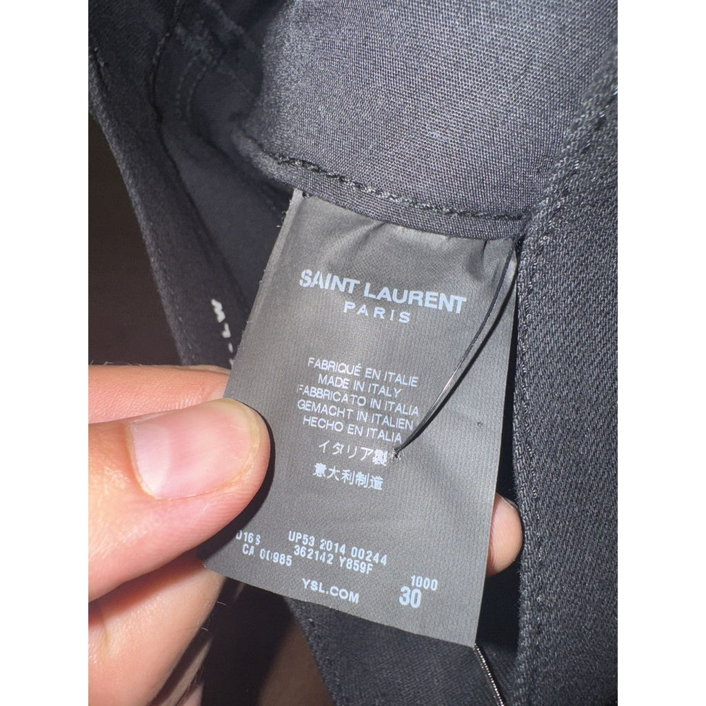 Saint Laurent Hedi Laced Denim