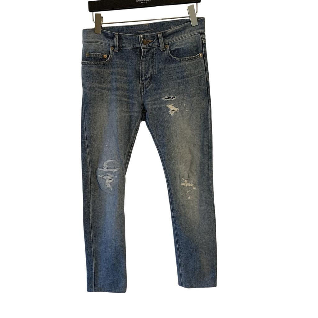 Saint Laurent SS16 Medium Wash Denim Jeans 29