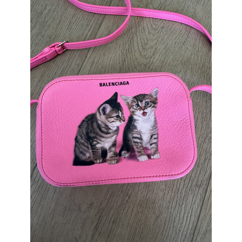 Balenciaga Hot Pink Kitten Camera bag