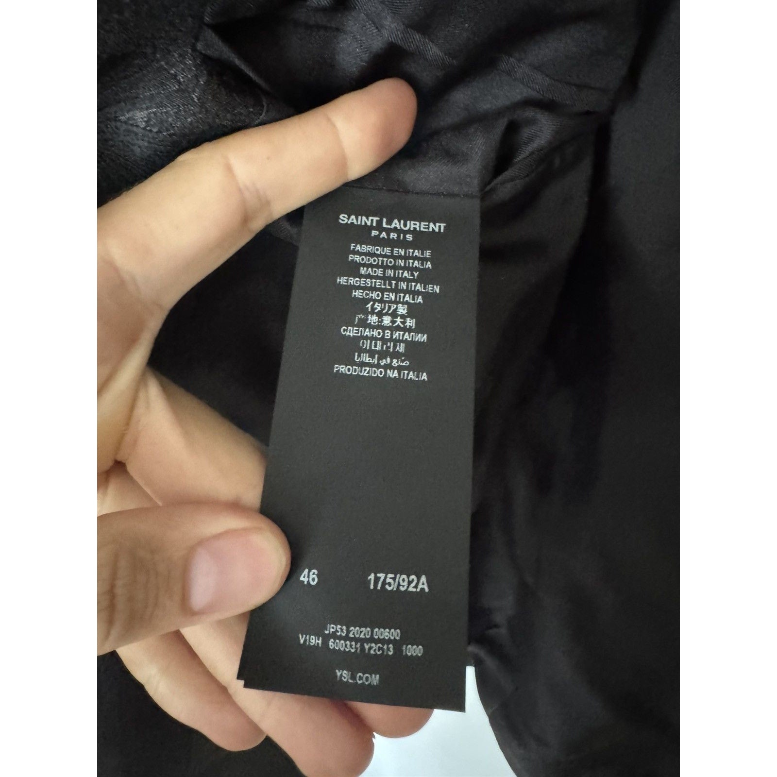 Saint Laurent Floral Pattern Smoking Blazer