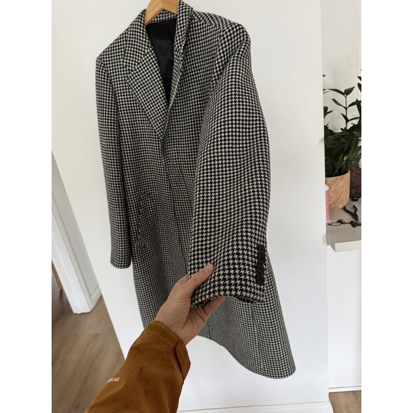 Celine Houndstooth Coat 50