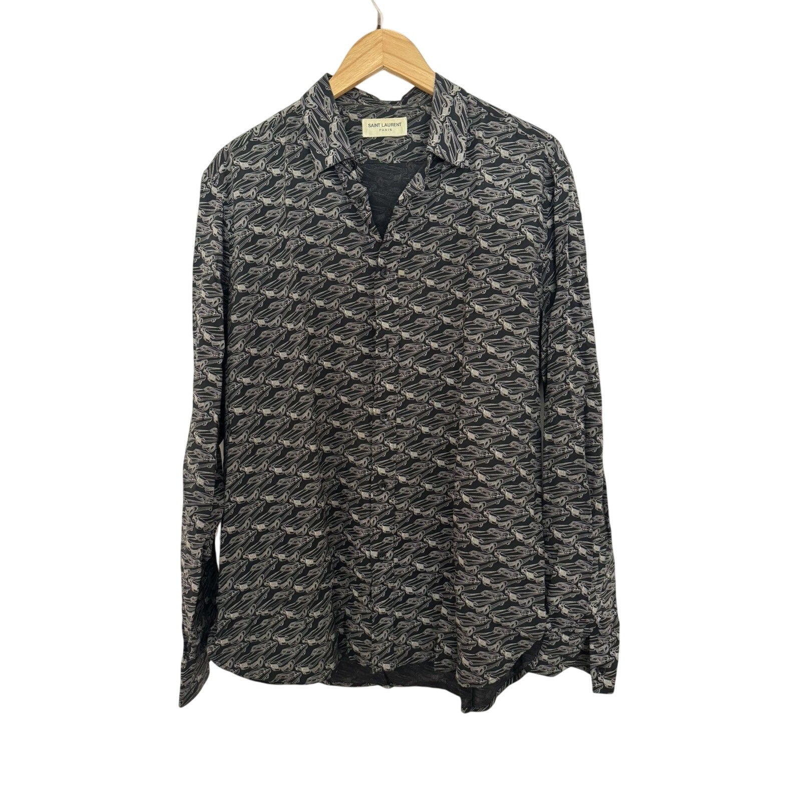 Saint Laurent Surf Sound Viscose Cars Cadillac shirt 42