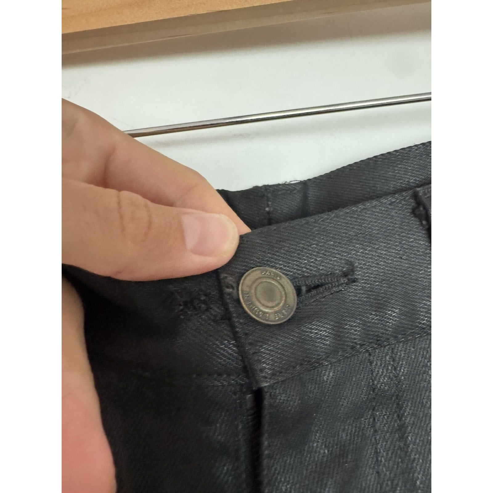 Saint Laurent Fw14 nightrider waxed denim 30