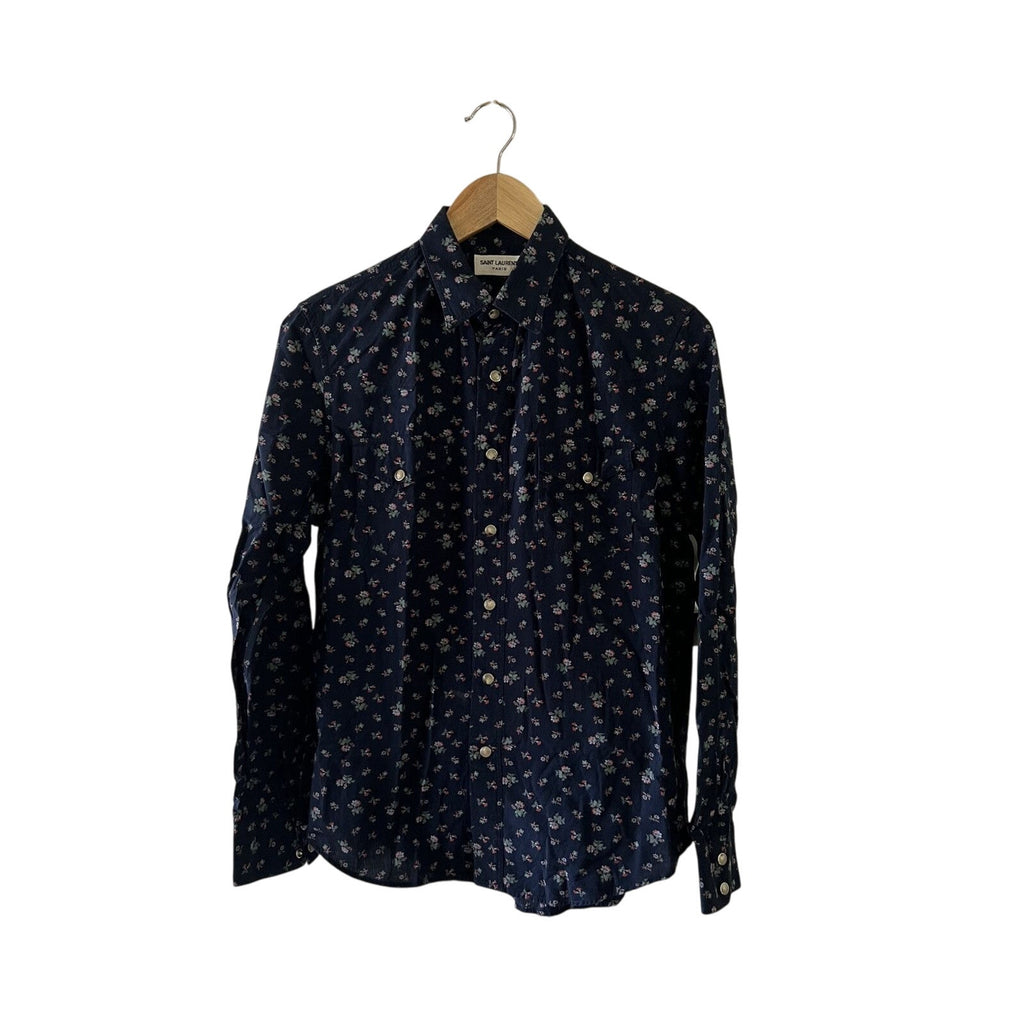 Saint Laurent Psych rock floral shirt 38