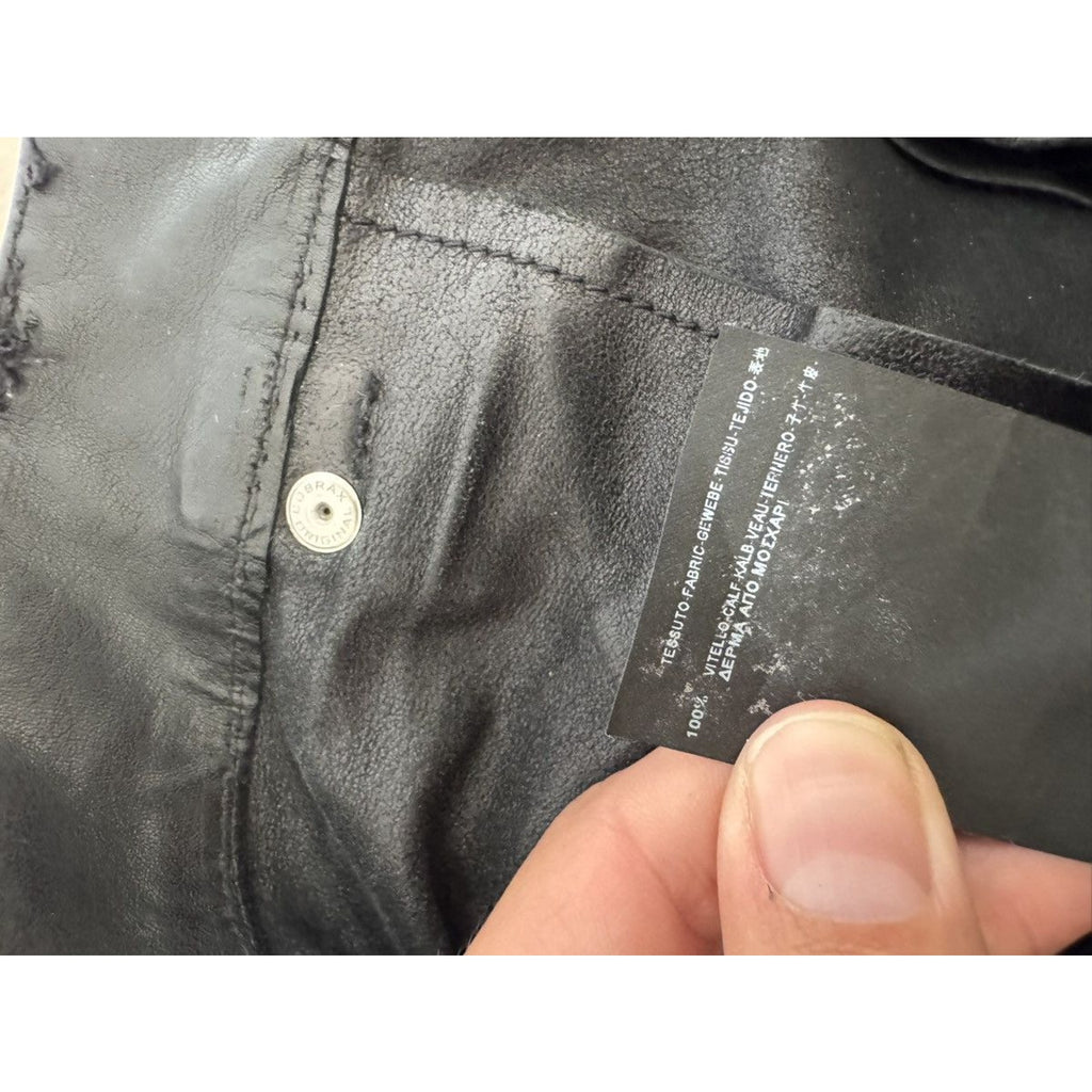 Saint Laurent Fw15 Calf Leather Pants 50