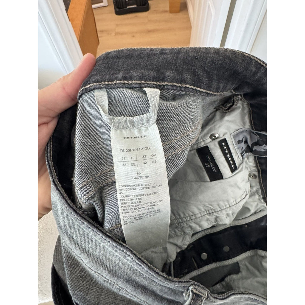 Rick Owens Grey Tyrone Denim 32