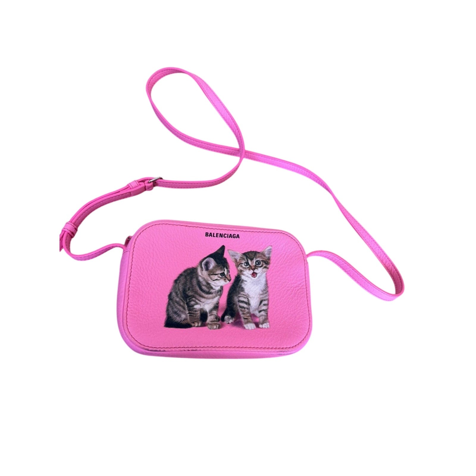 Balenciaga Hot Pink Kitten Camera bag