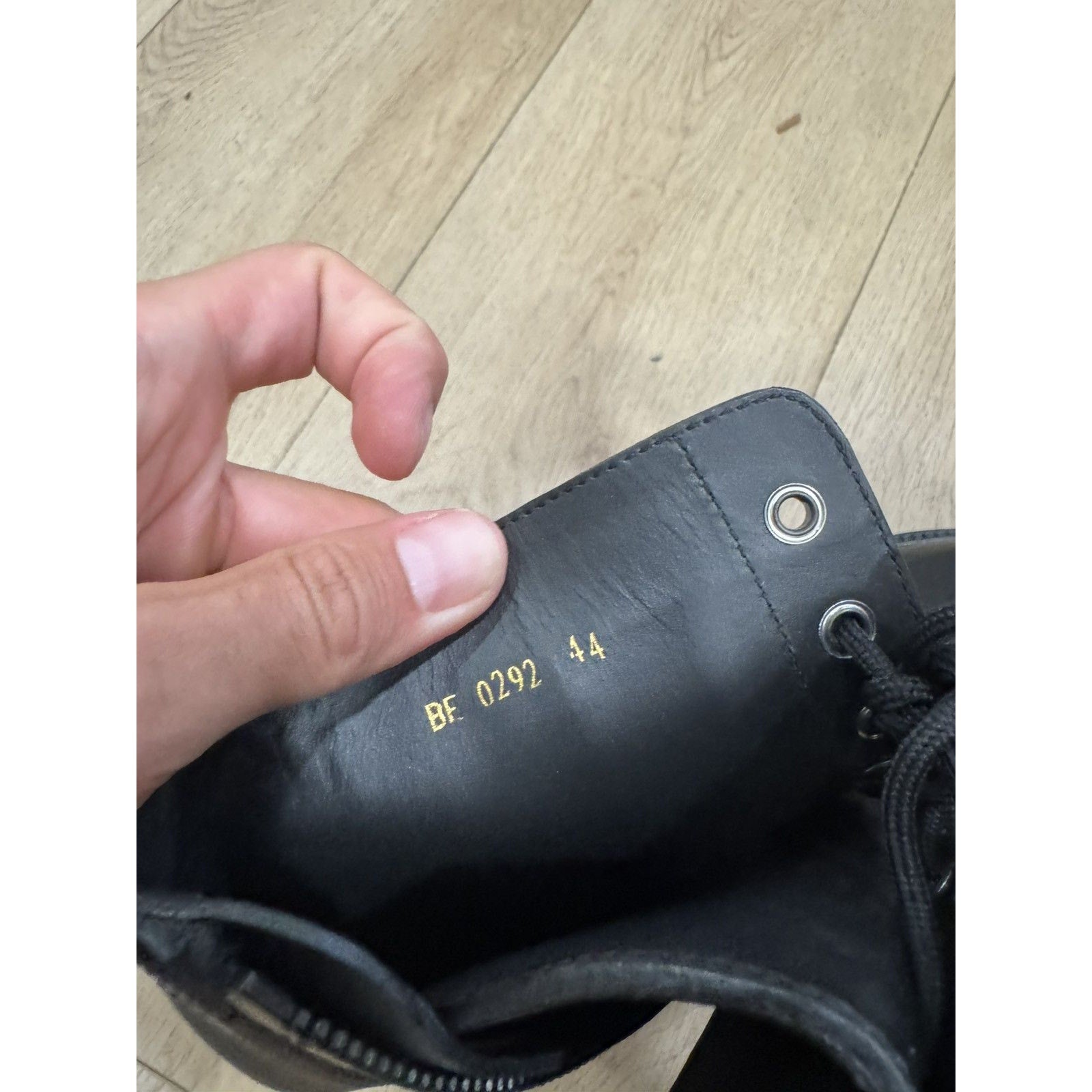 Celine Platform Combat Boots 44