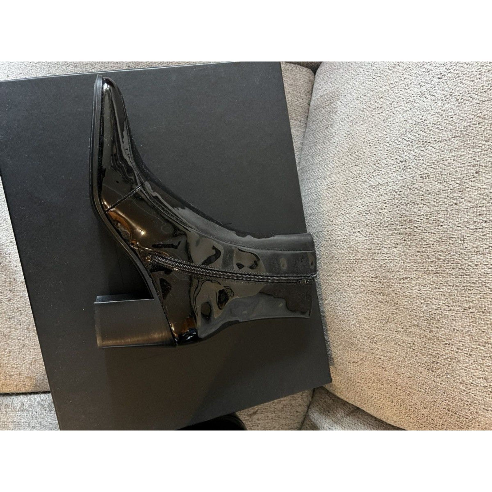 Saint Laurent New Patent Beau Boots 75MM 45