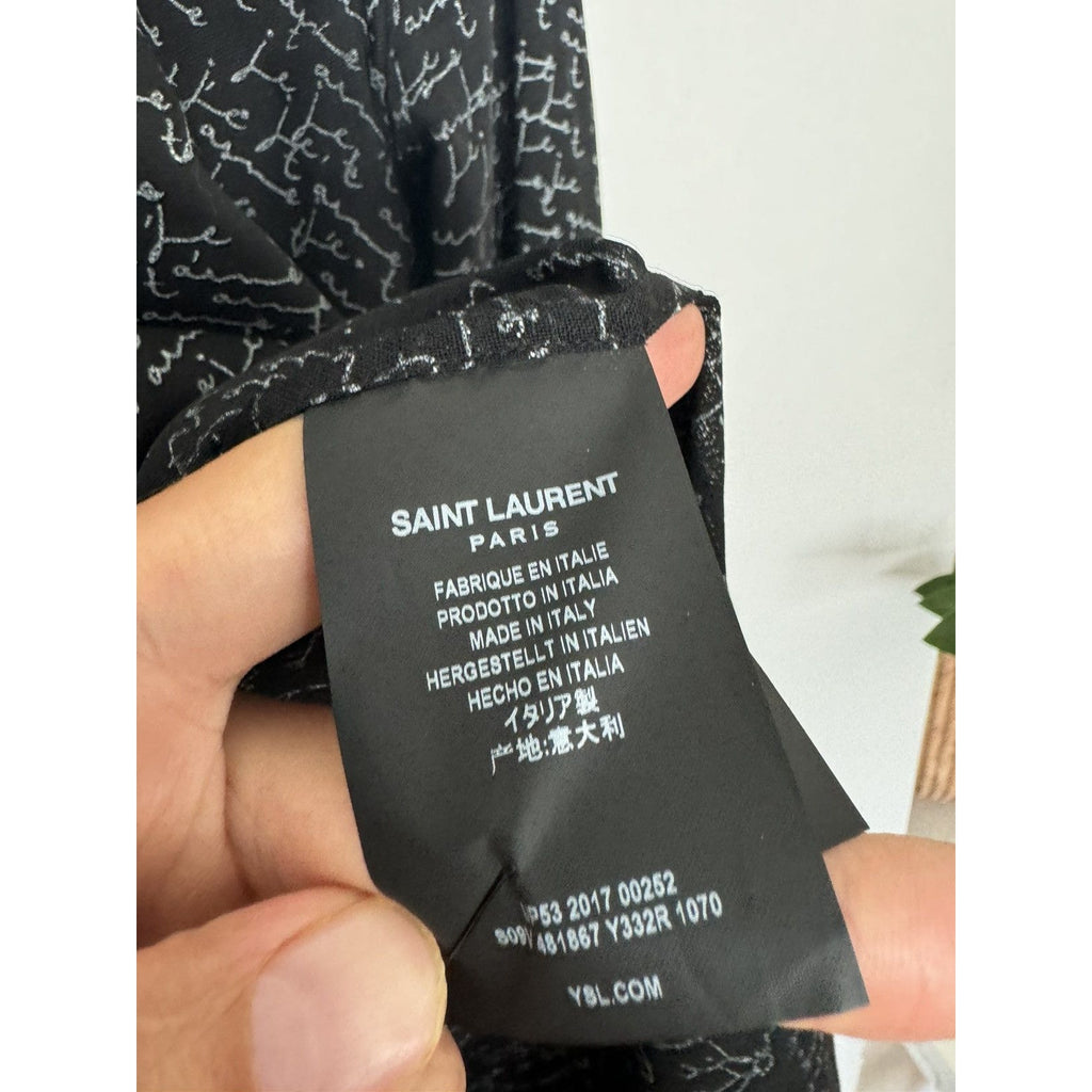 Saint Laurent J’Taime semi sheer shirt small