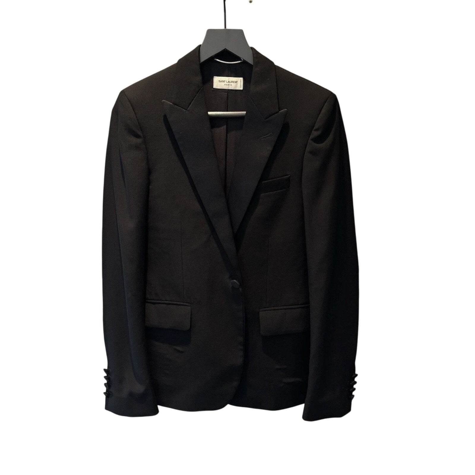 Saint Laurent 2023 Peaked Lapel Le Smoking Blazer 44