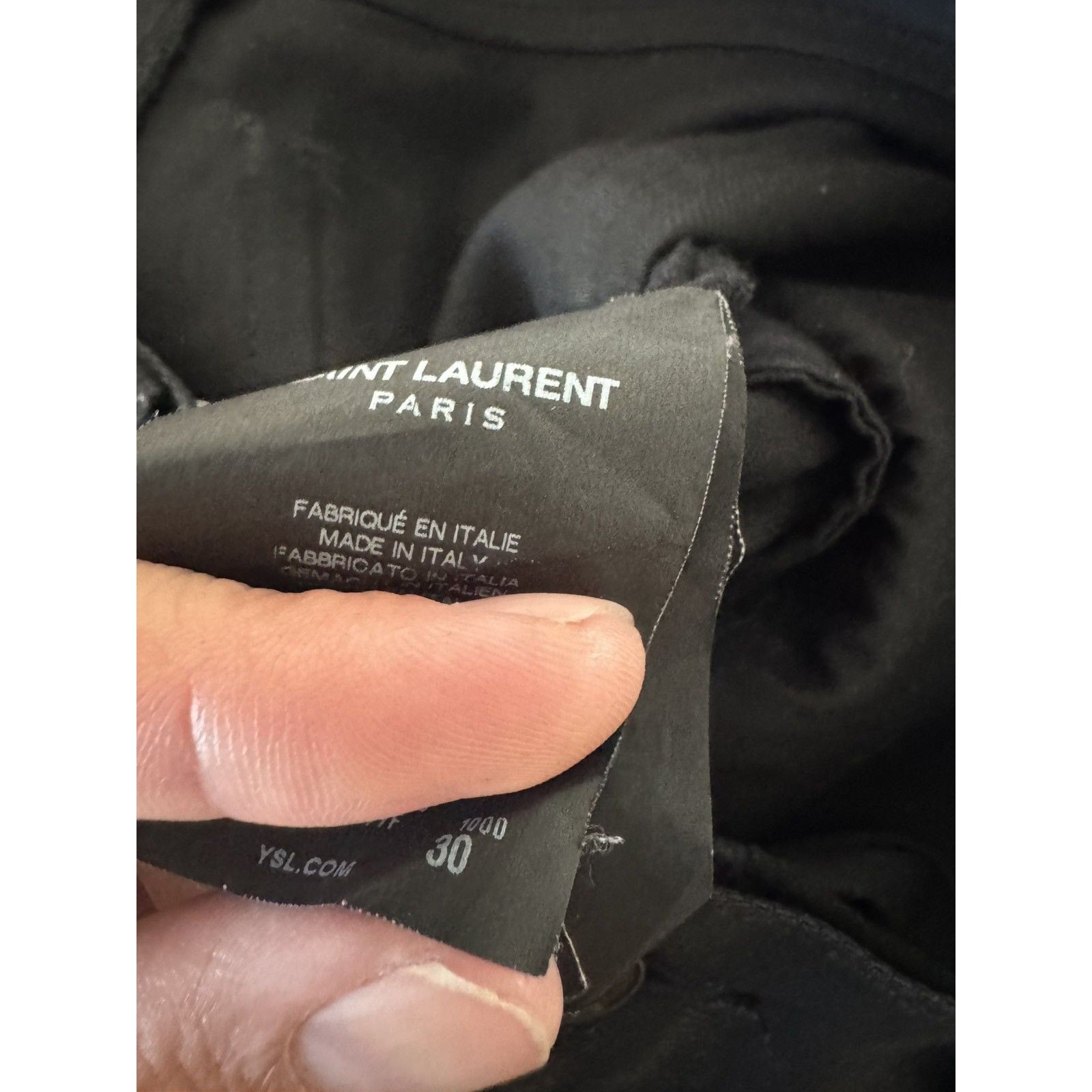 Saint Laurent Fw14 nightrider waxed denim 30