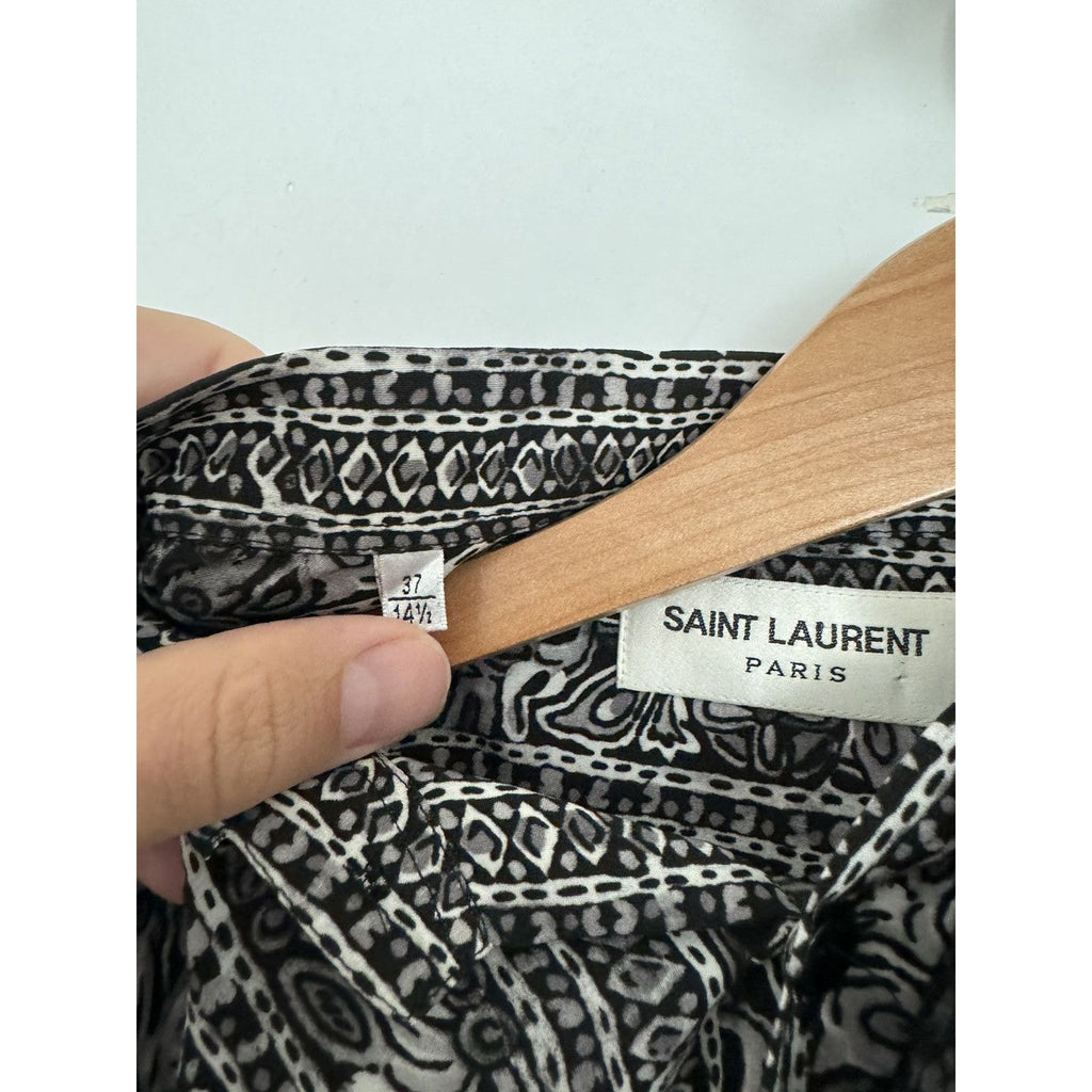 Saint Laurent Rare Silk Crepe Tunic 37