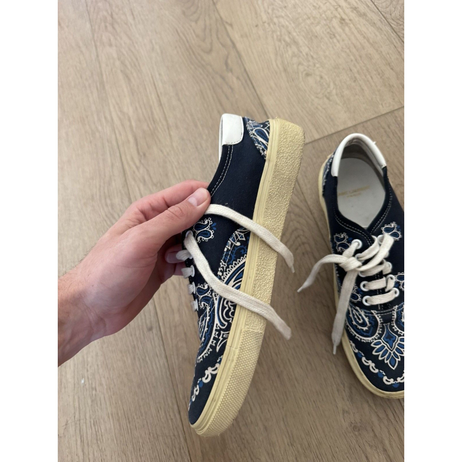 Saint Laurent Hedi Bandanna skates 41