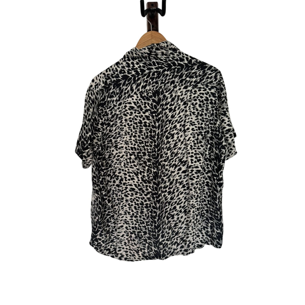 Saint Laurent Viscose SS16 Babycat Camp Shirt 39