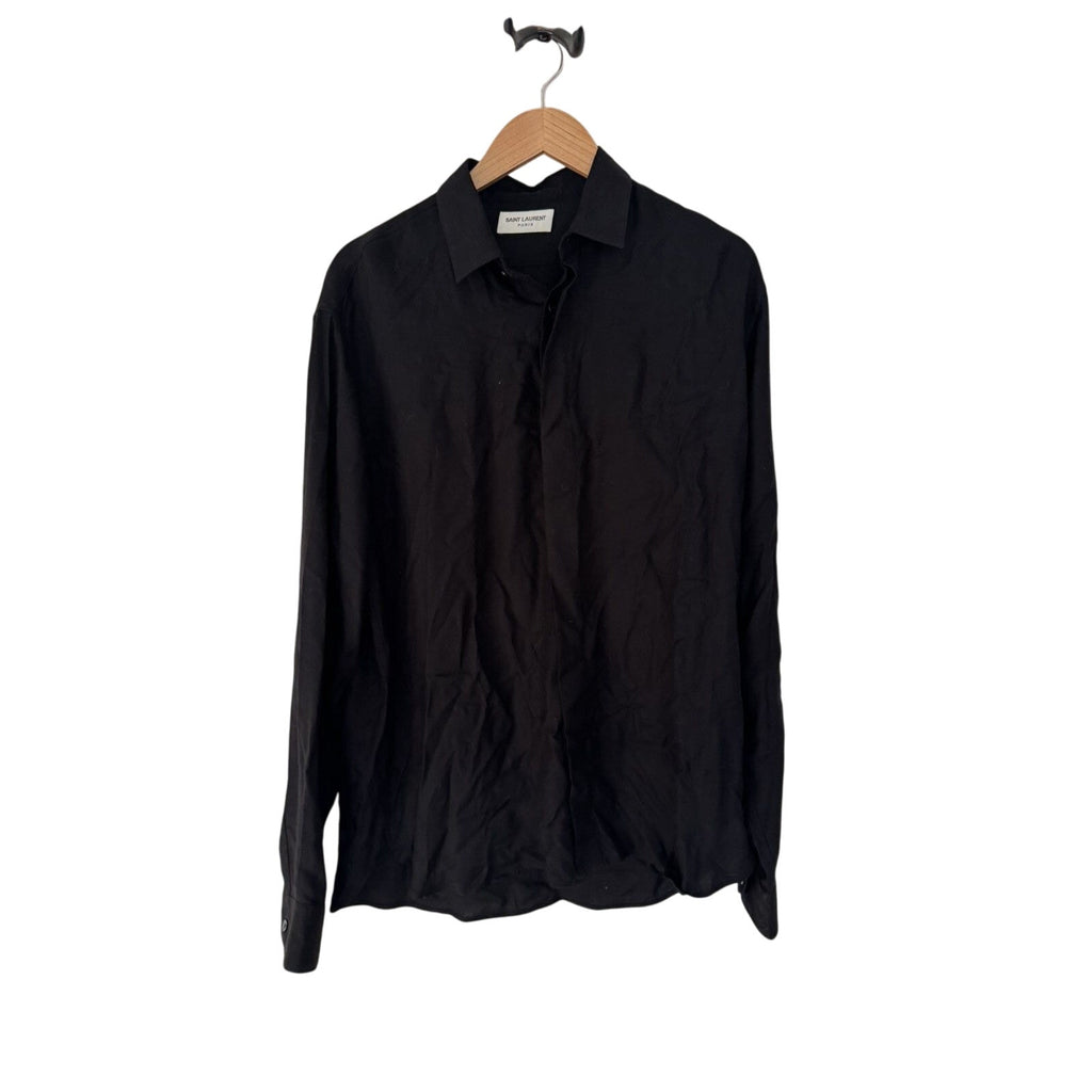 Saint Laurent Hidden buttons Heavy Viscose shirt 42