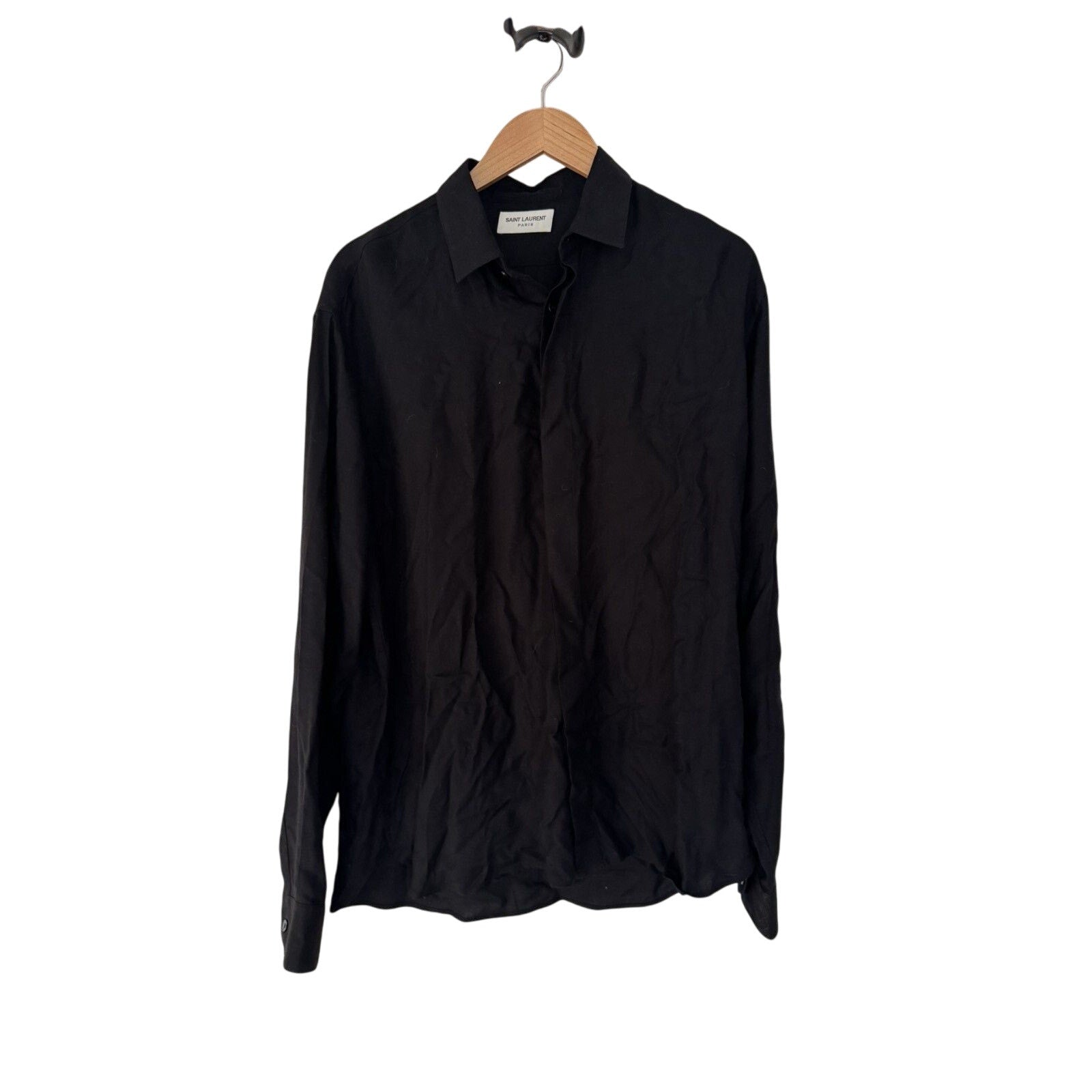 Saint Laurent Hidden buttons Heavy Viscose shirt 42