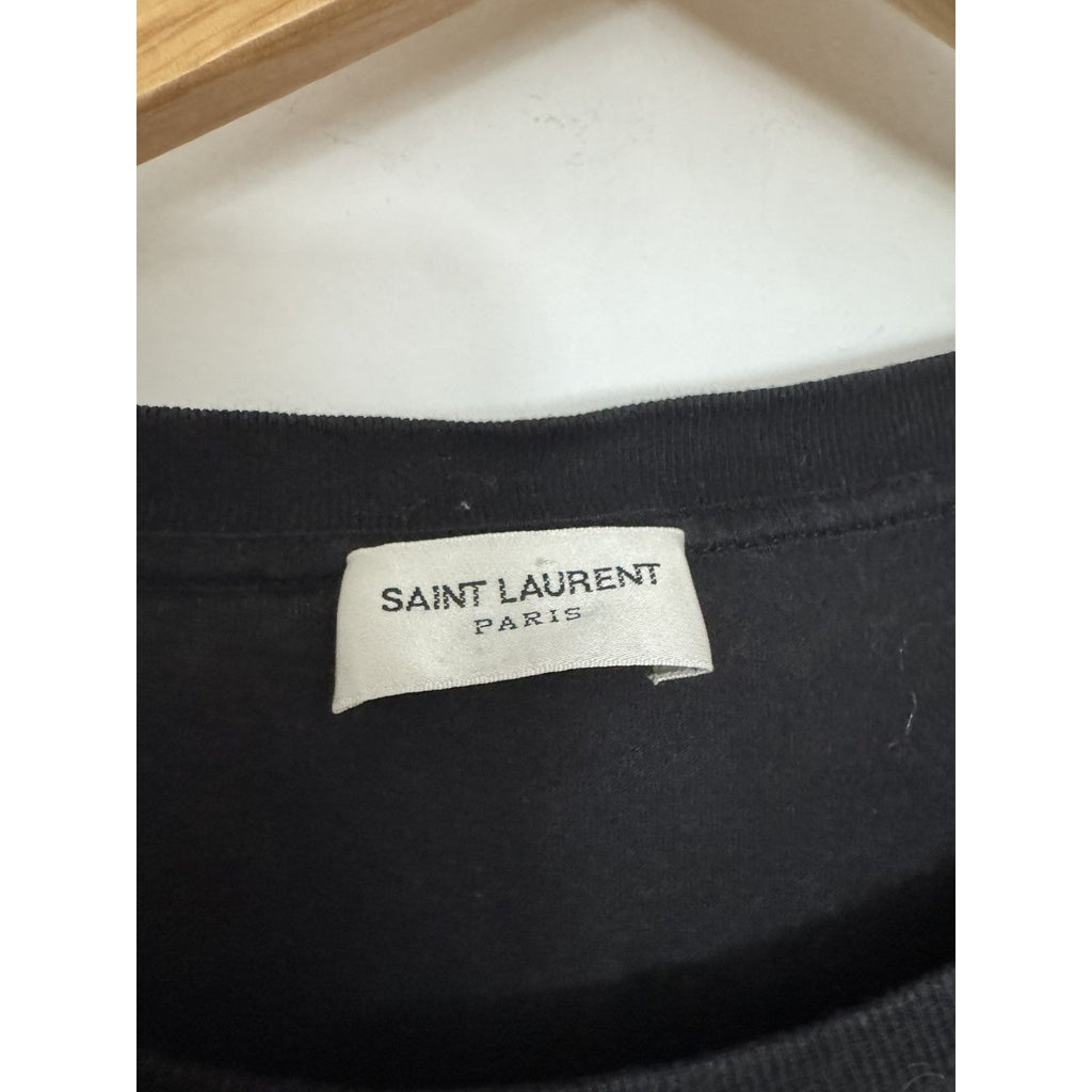 Saint Laurent Sunburst motif logo t