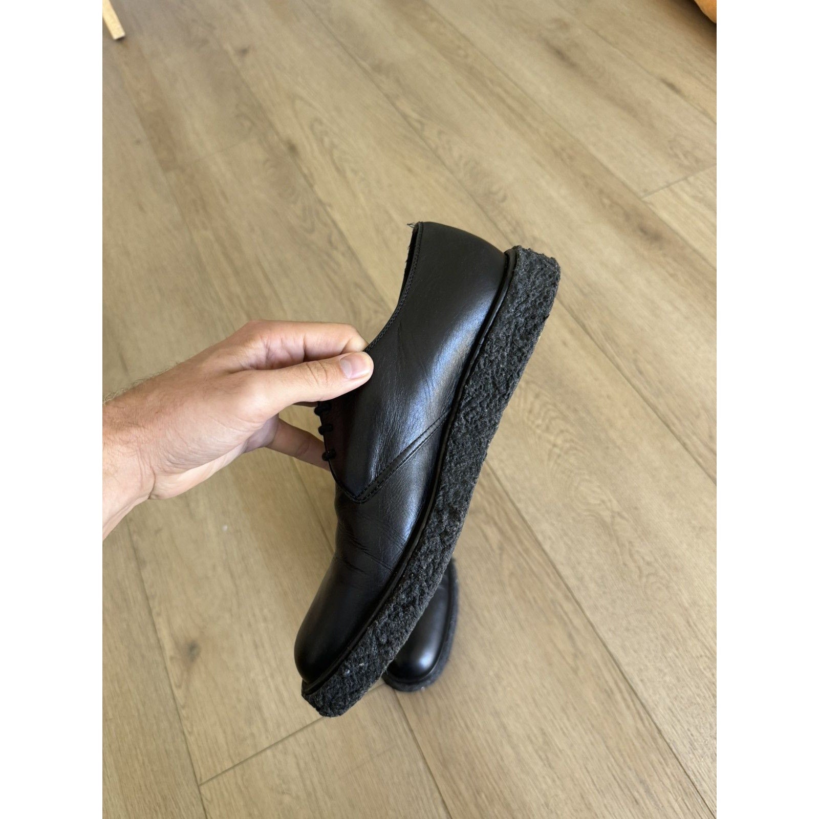 Saint Laurent Hedi Leather Creepers 42