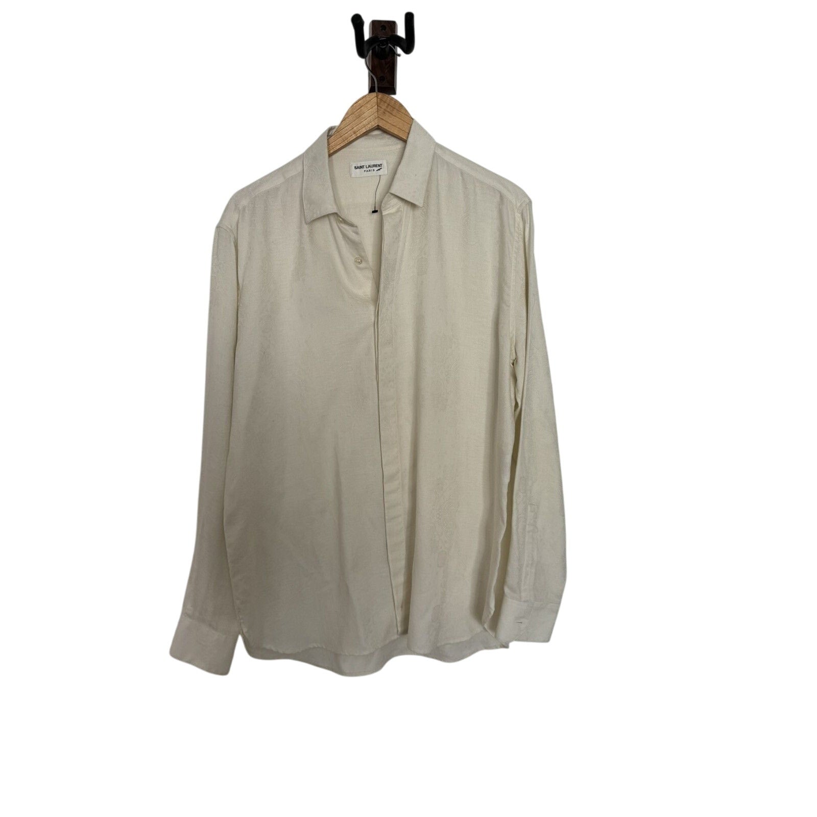 Cream Paisely jacquard shirt 41