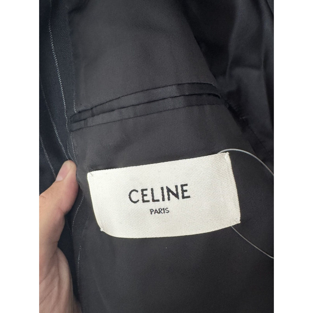 Celine Double Breasted Striped Blazer 56