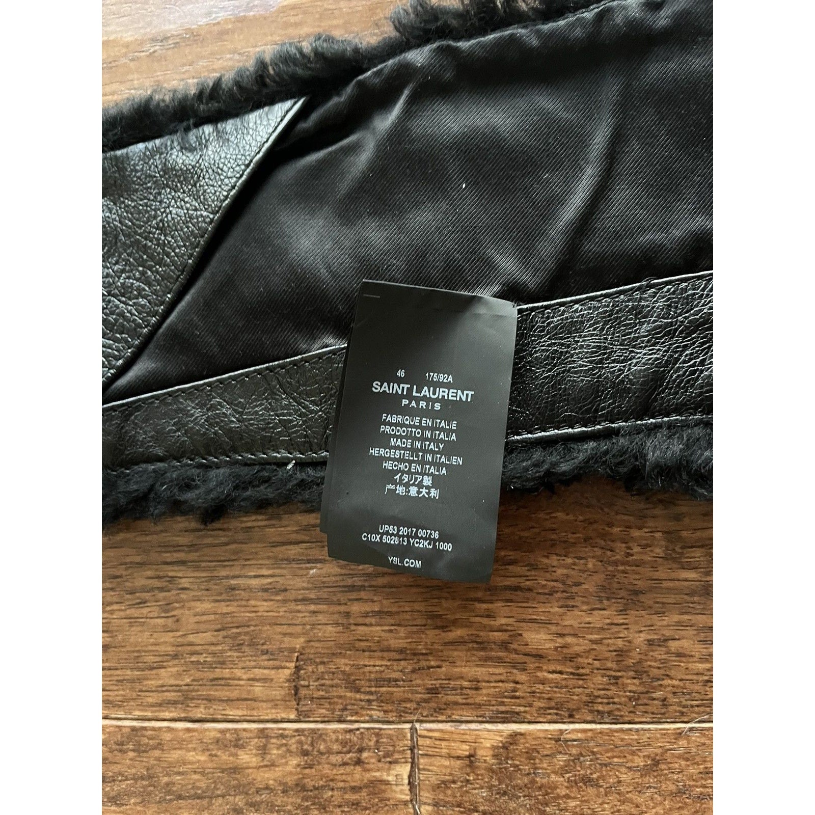 Saint Laurent New L01 46 Collar Shearling Attachment 44/46/48