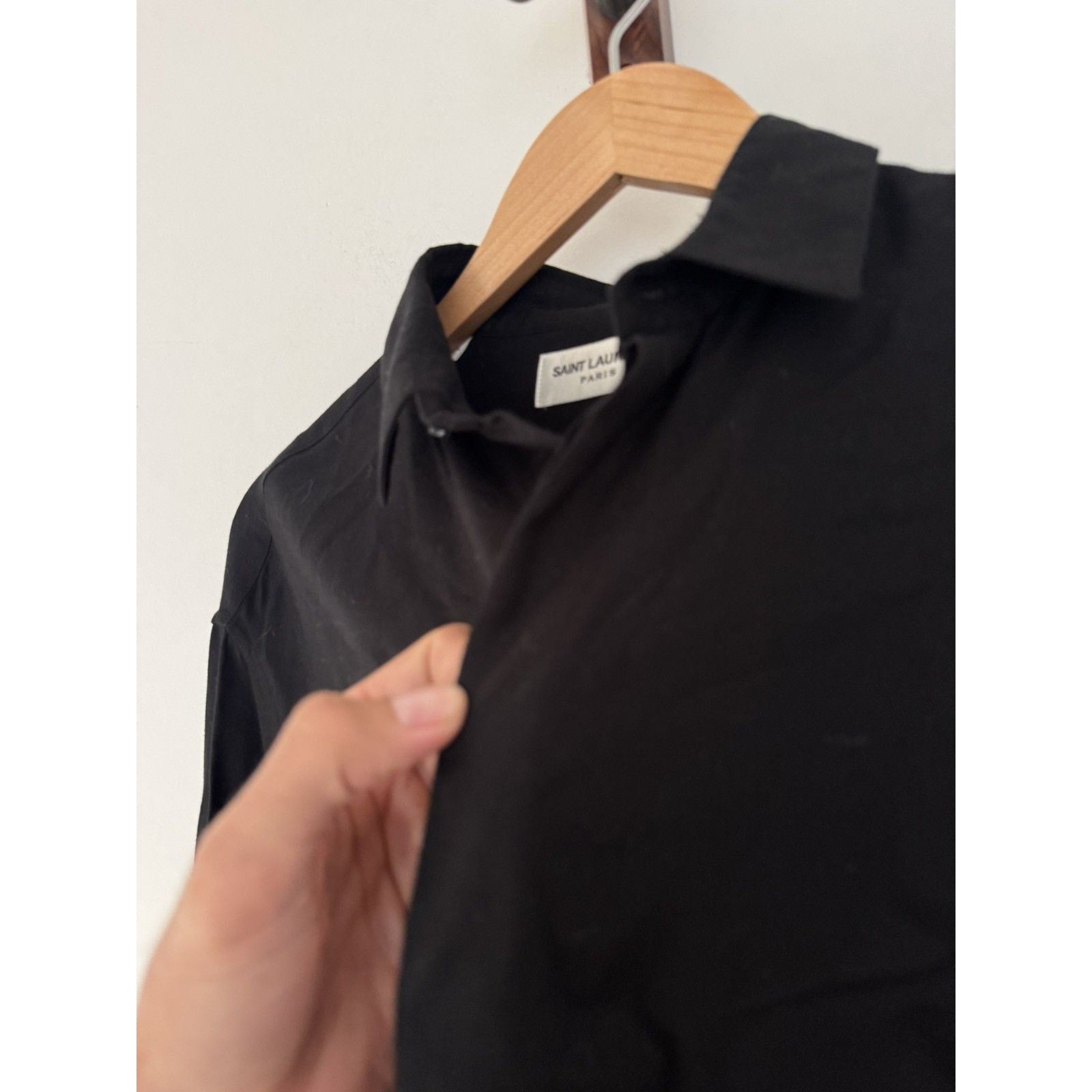 Saint Laurent Hidden buttons Heavy Viscose shirt 42