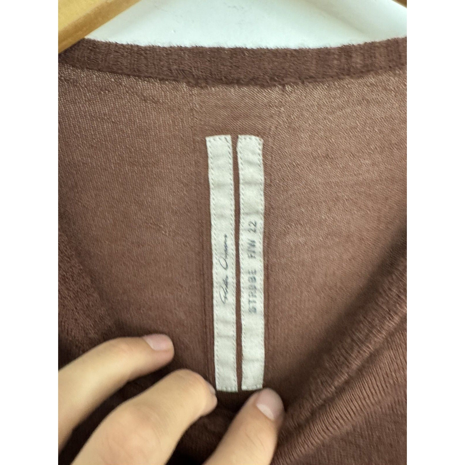 Rick Owens Cashmere Strobe Sweater FW22