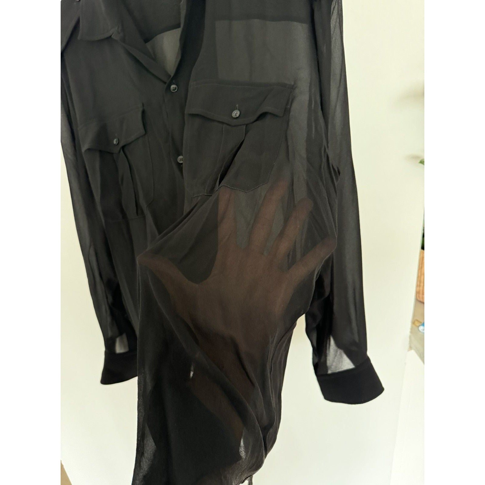 Saint laurent sheer Silk Shirt