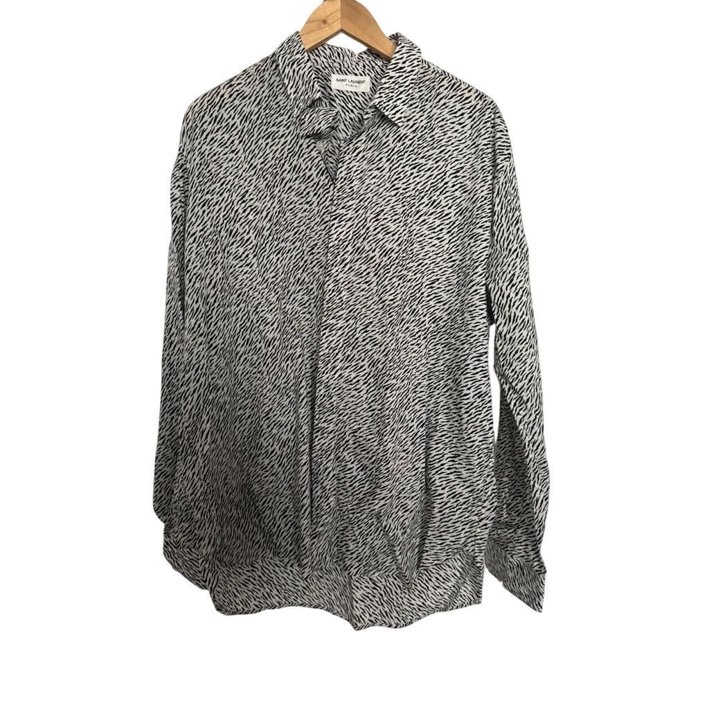 Saint Laurent White tiger shirt 43
