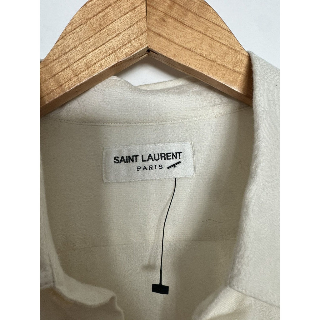 Cream Paisely jacquard shirt 41