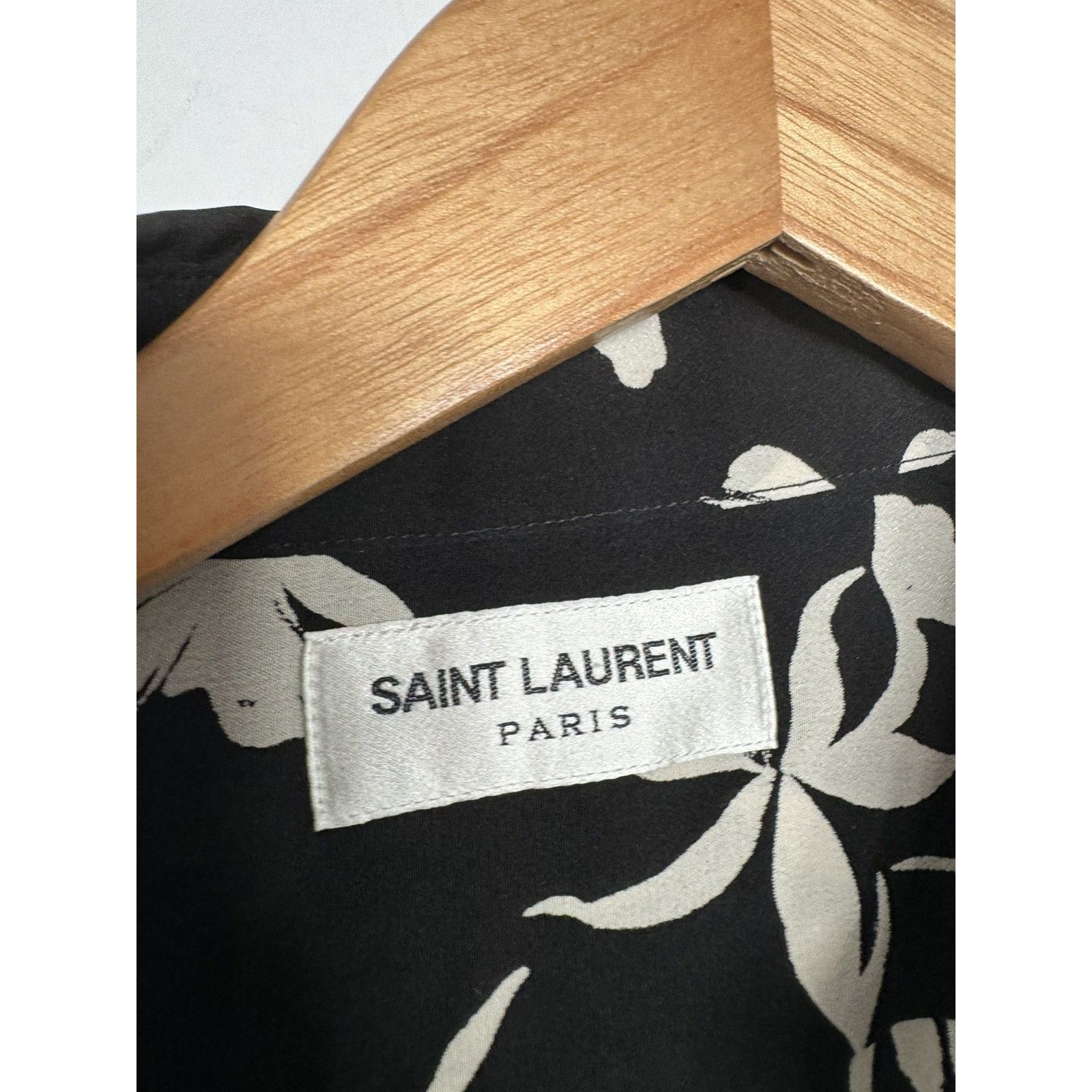Saint Laurent Silk rose shirt Small