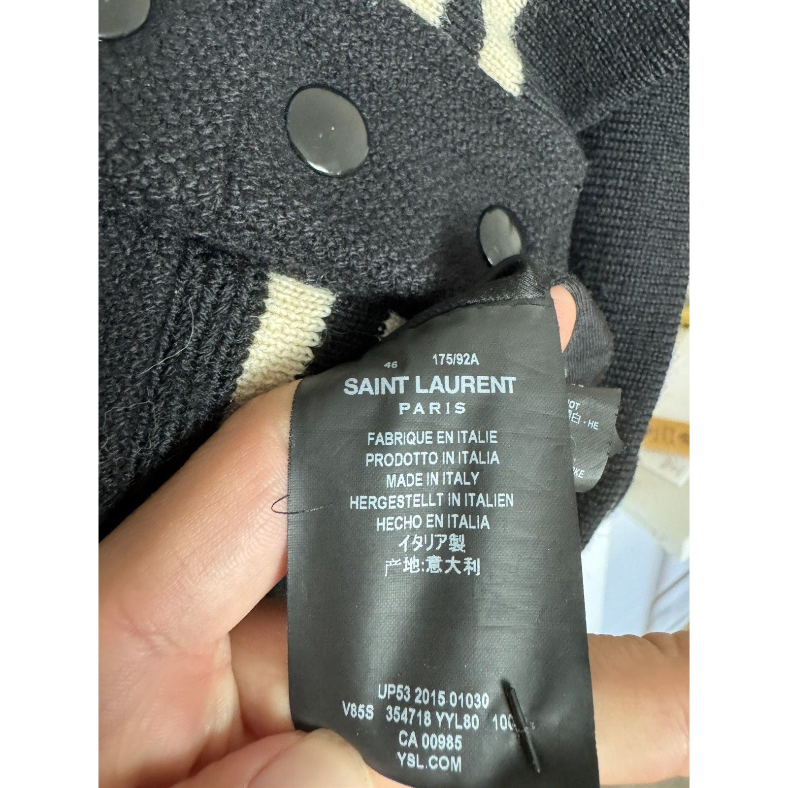 Saint Laurent Hedi 2015 Teddy Wool Bomber 46