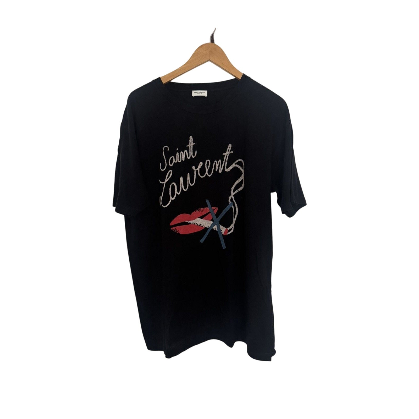 Saint Laurent No smoking lips T oversized Medium