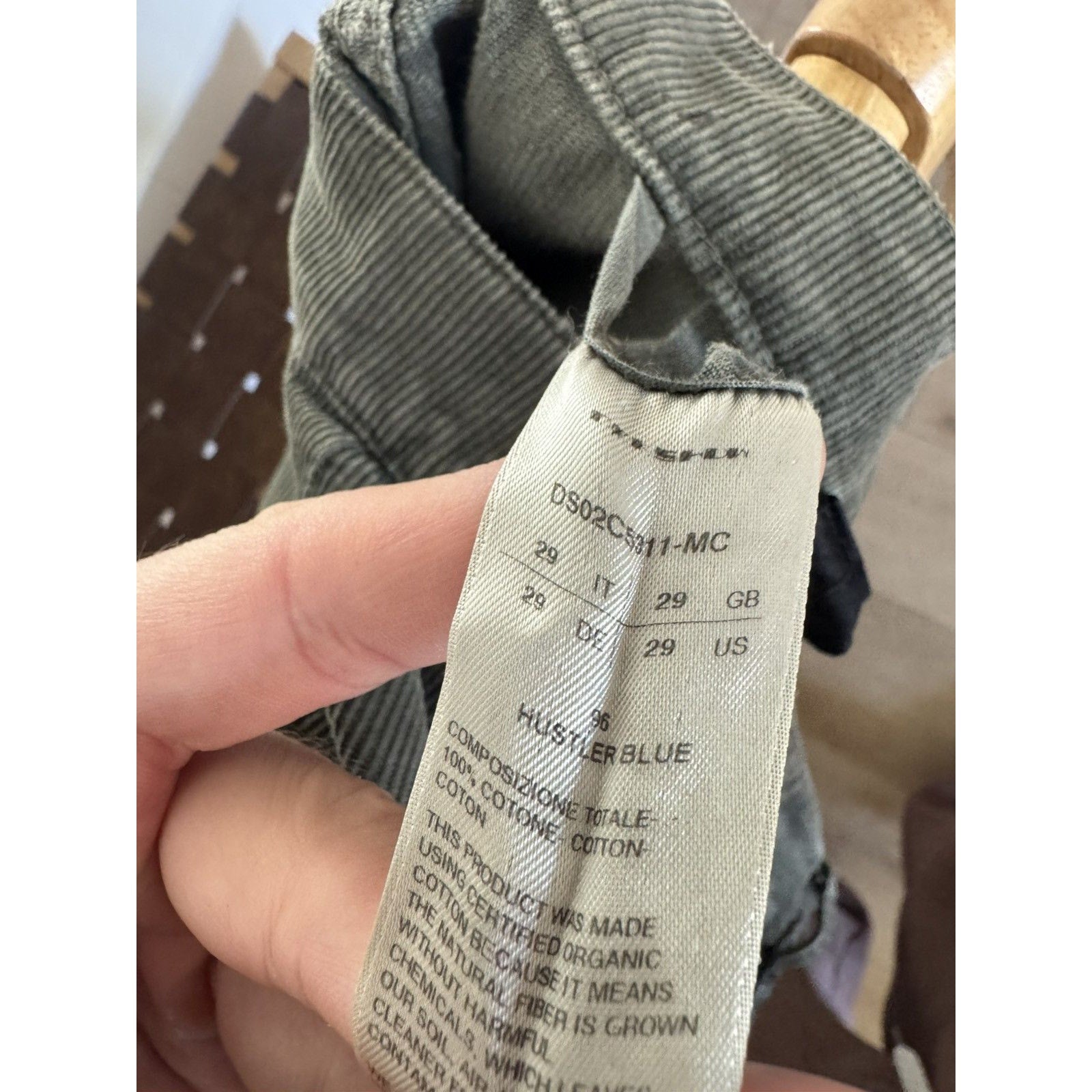 Rick Owens Hustler Bolan Bootcut Corduroy’s 29