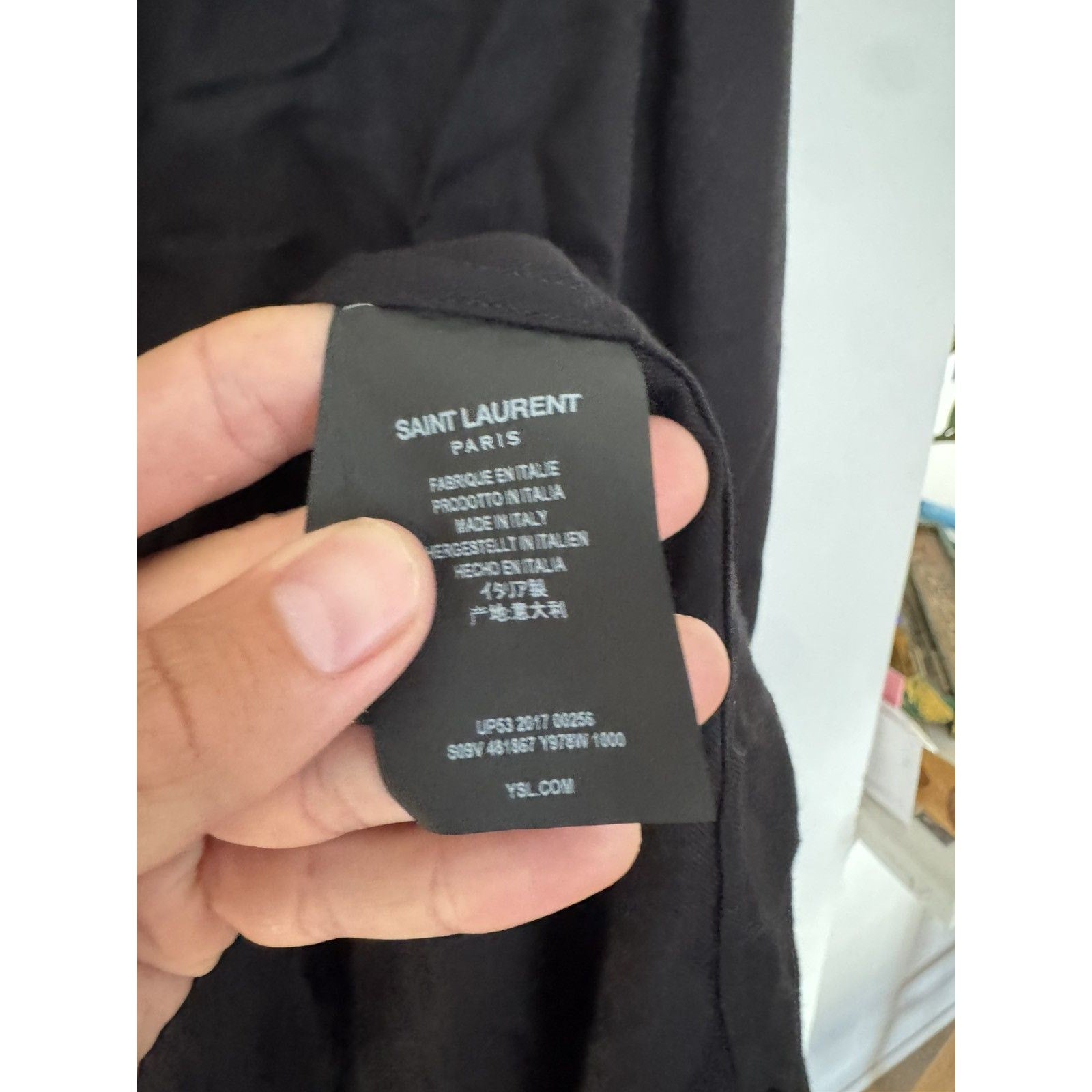 Saint Laurent Hidden buttons Heavy Viscose shirt 42