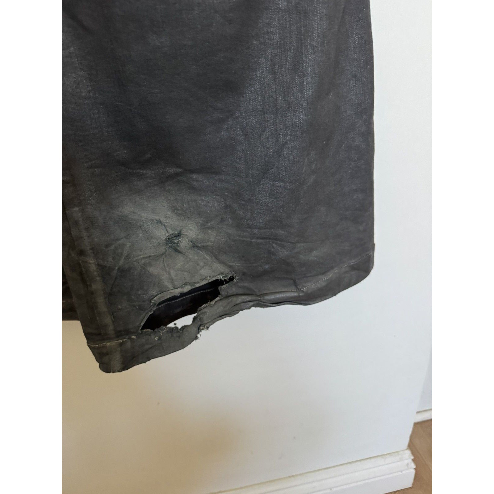 Rick Owens Waxed bela cargos small