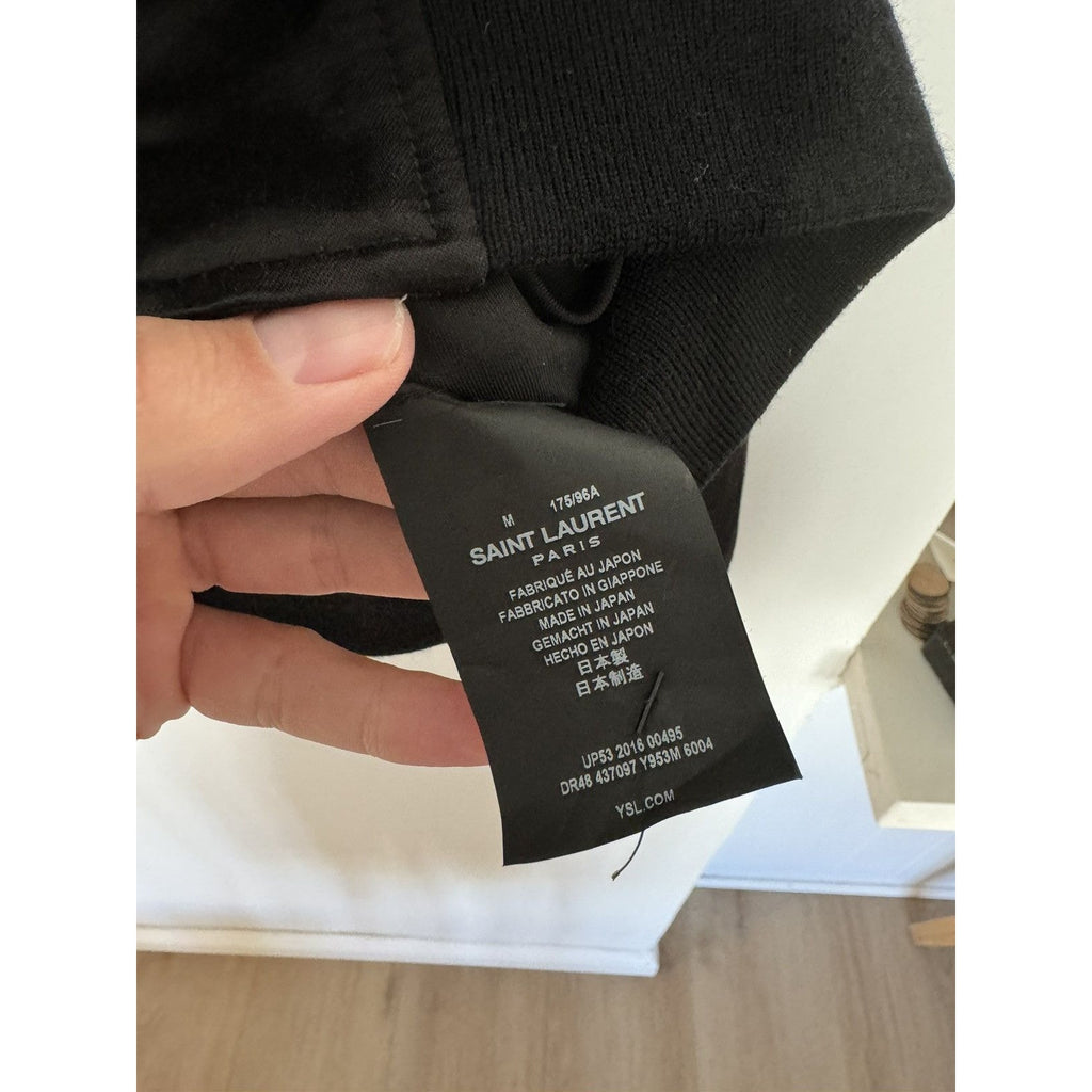 Saint Laurent Hedi Western rose embroidered Bomber M