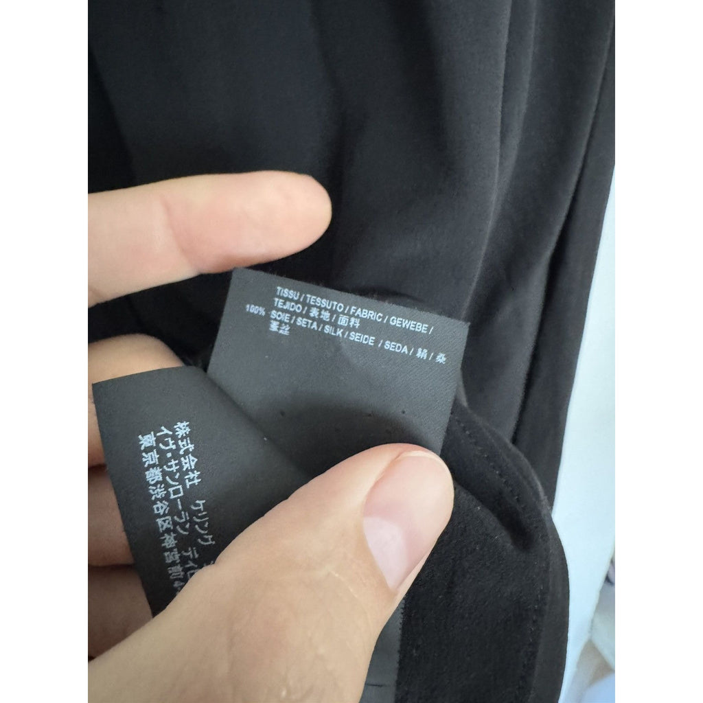 Saint laurent Black Silk button shirt 37