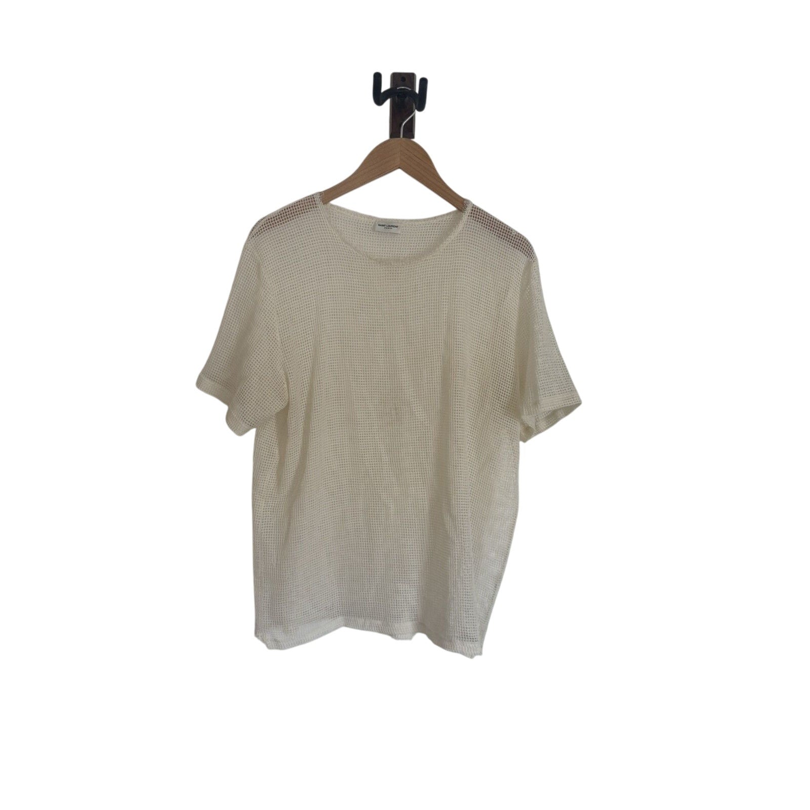 Saint Laurent Hedi 2013 Mesh shirt XL