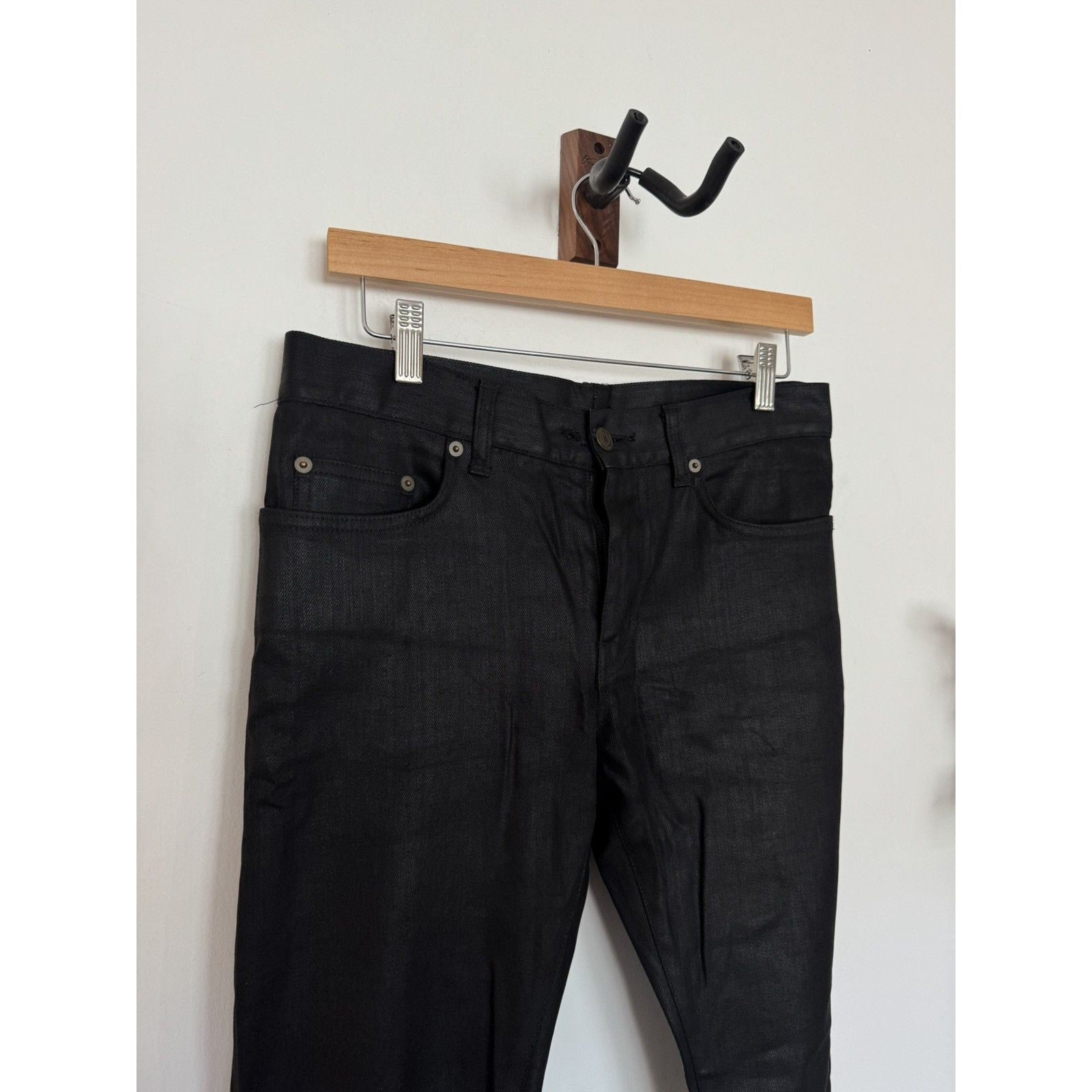 Saint Laurent Fw14 nightrider waxed denim 30