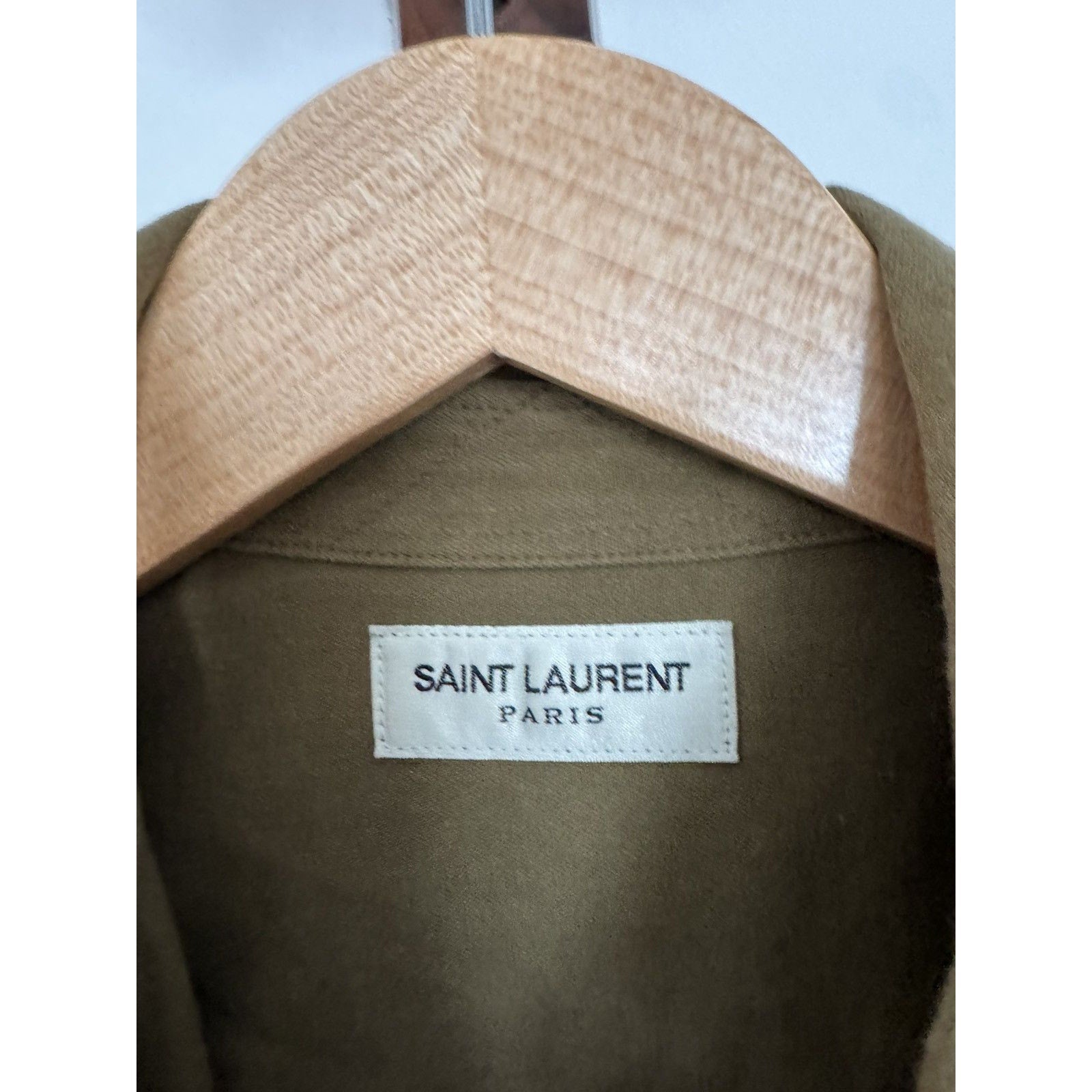 Saint Laurent Army Embroidery YSL Logo Shirt S
