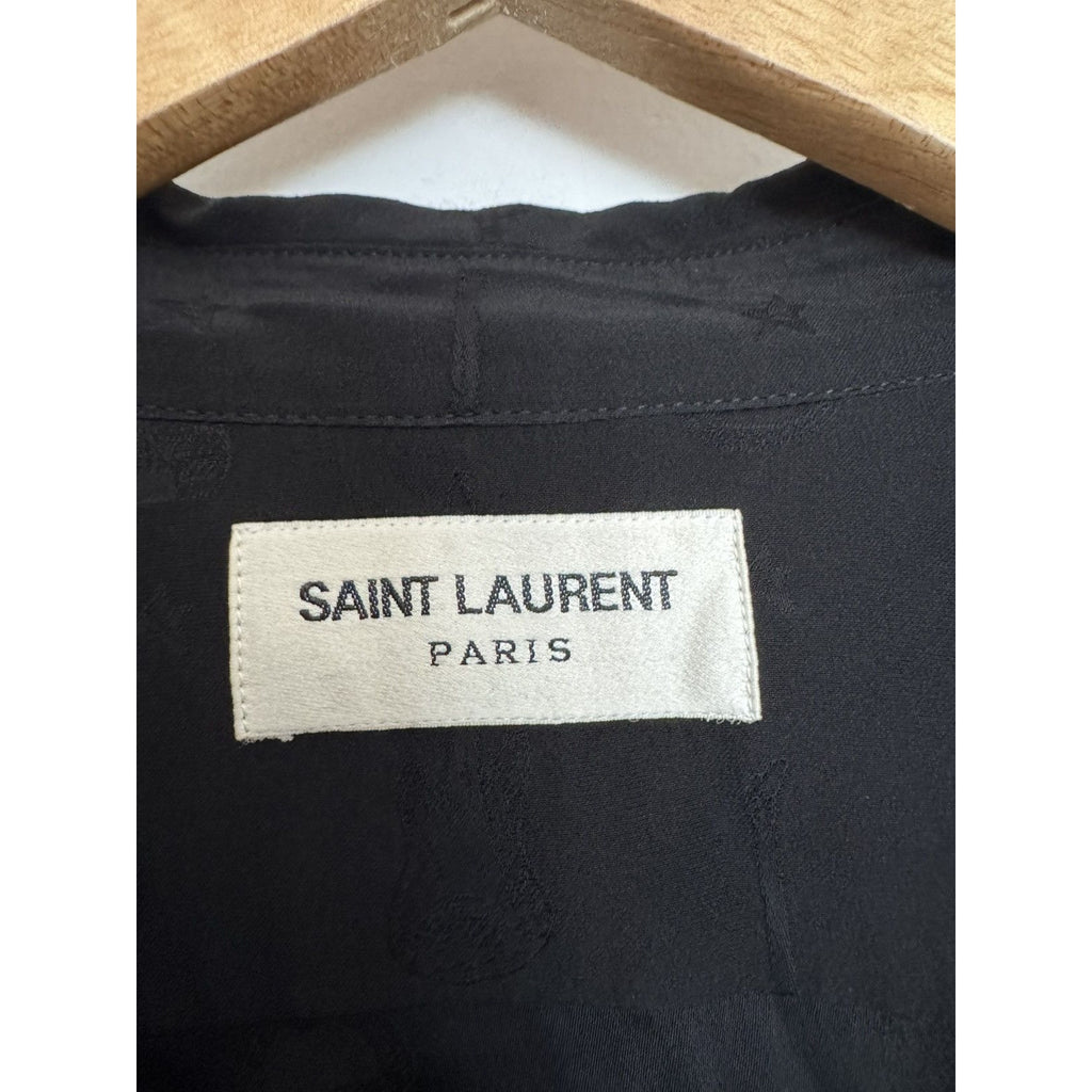 Saint Laurent Hedi Silk Guitar shirt 41