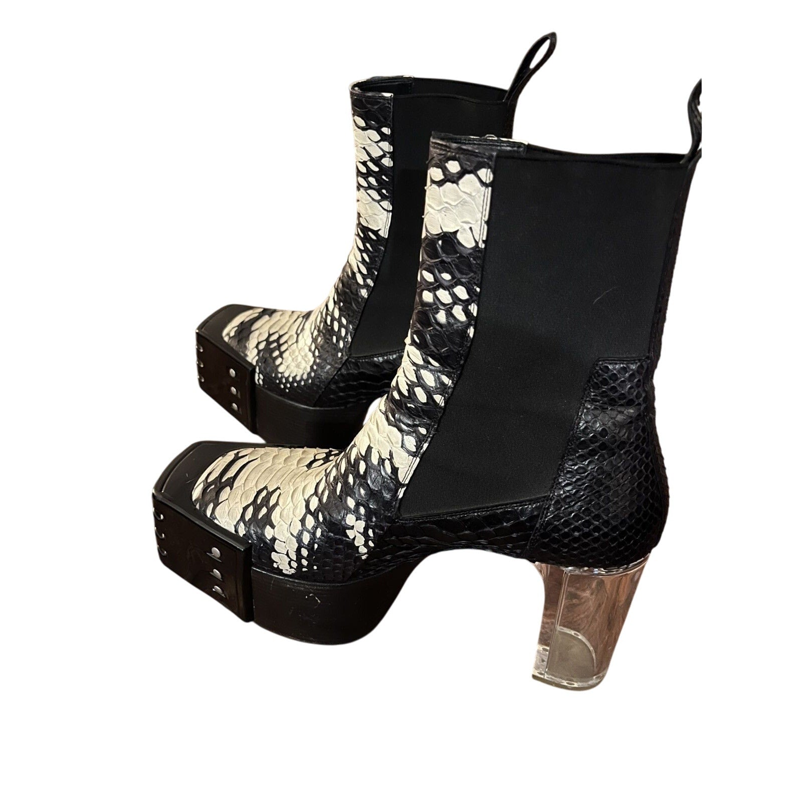 Rick Owens Python Kiss Grill Boots 42