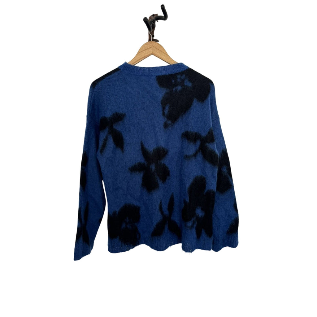 Saint laurent Oversize Mohair Floral sweater