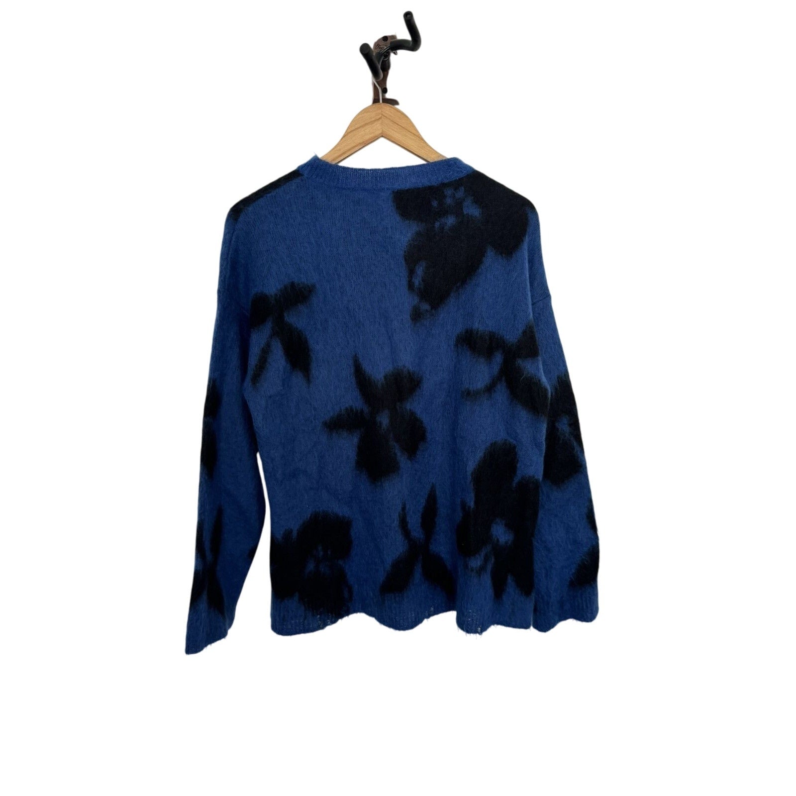 Saint laurent Oversize Mohair Floral sweater