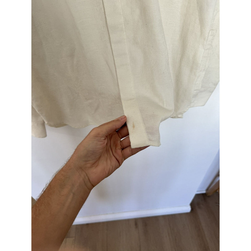 Cream Paisely jacquard shirt 41