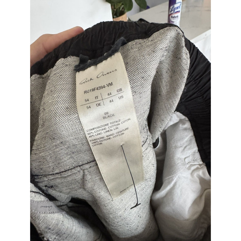 Rick Owens Velour drop crotch pants 54