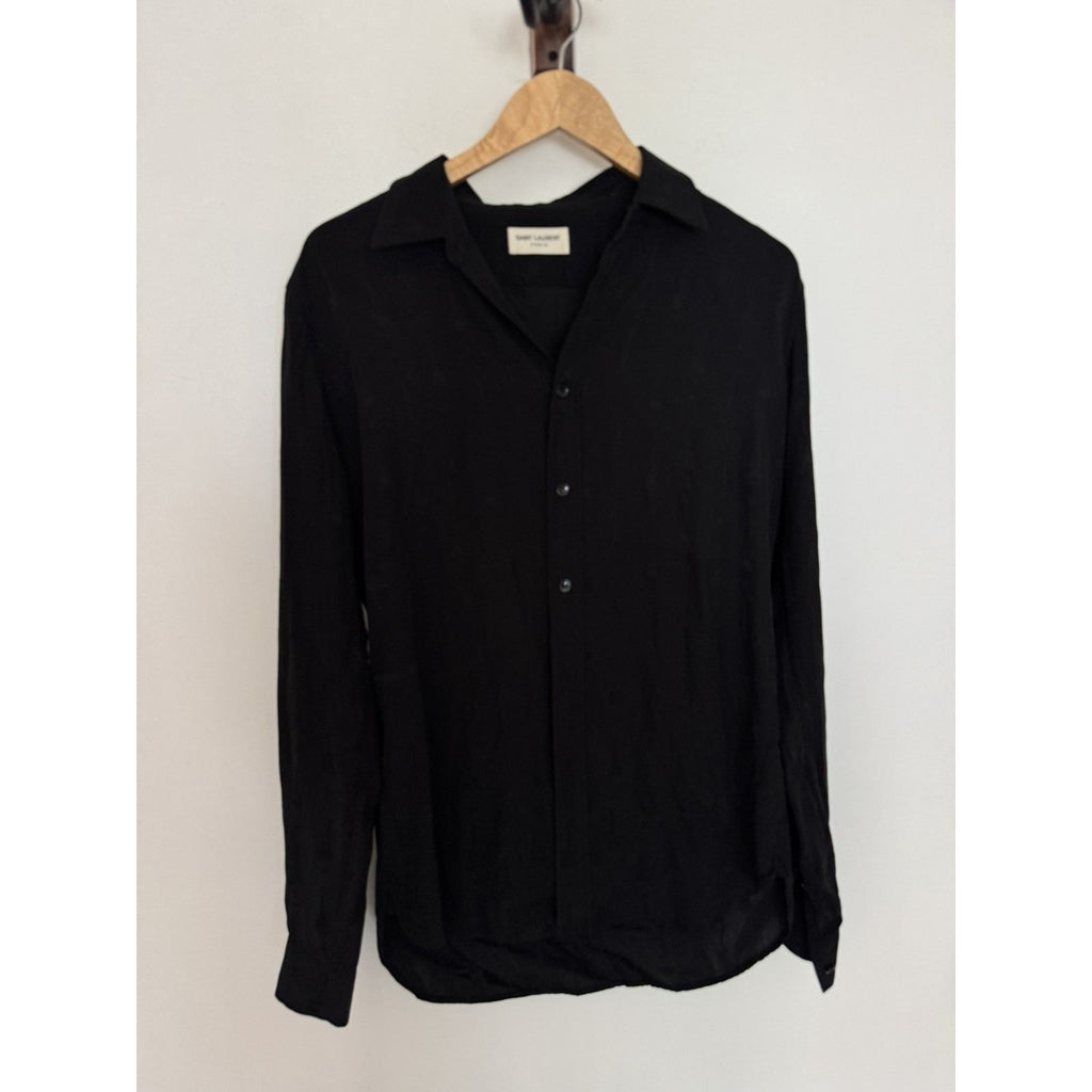 Saint Laurent Hedi Silk Guitar shirt 41
